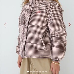 Damson Madder Jennifer Check Puffer Jacket (BRAND NEW)